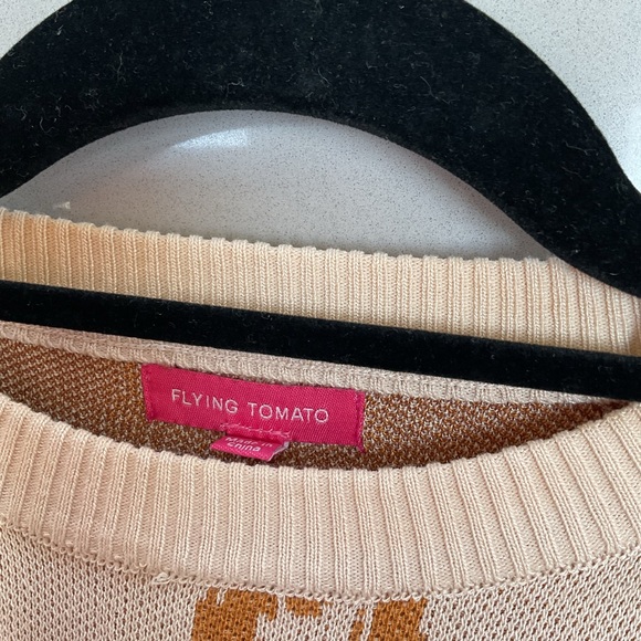 Flying Tomato Chain Pattern Sweater Size M - Picture 4 of 5